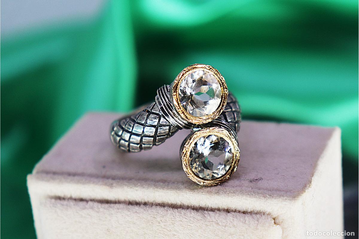 Joyeria: Anillo en oro y plata de 19,2K. - Foto 1