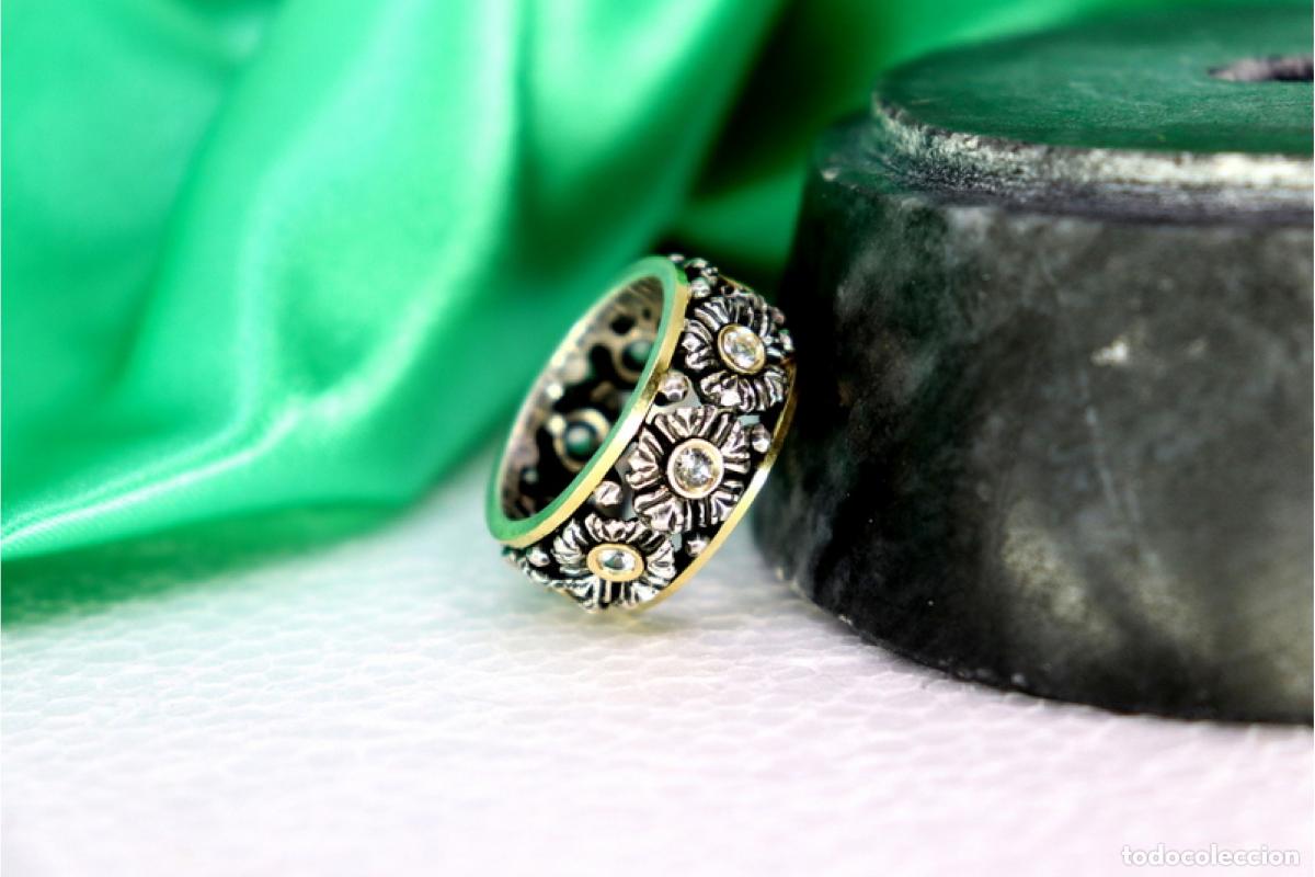 Joyeria: Anillo en oro y plata de 19,2K. - Foto 7