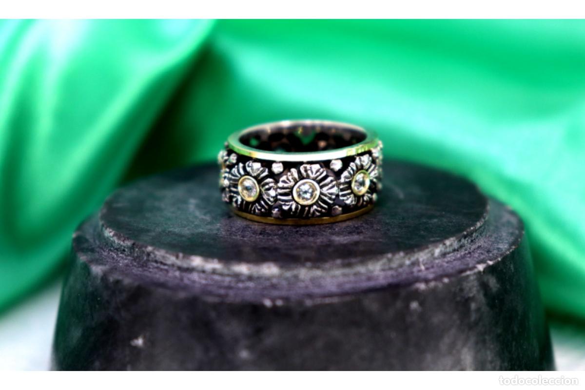 Joyeria: Anillo en oro y plata de 19,2K. - Foto 9