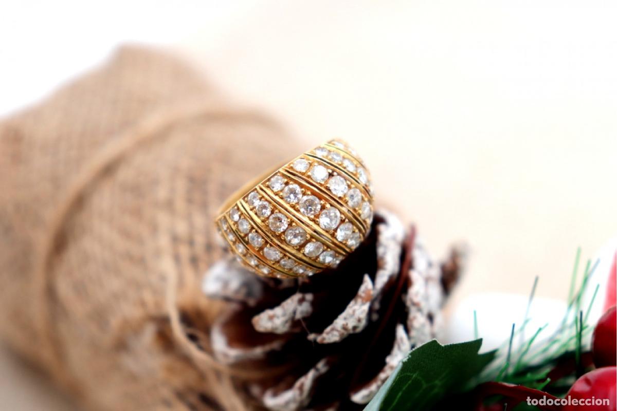 Joyeria: Anillo de oro de 19,2 quilates con diamantes - Foto 2