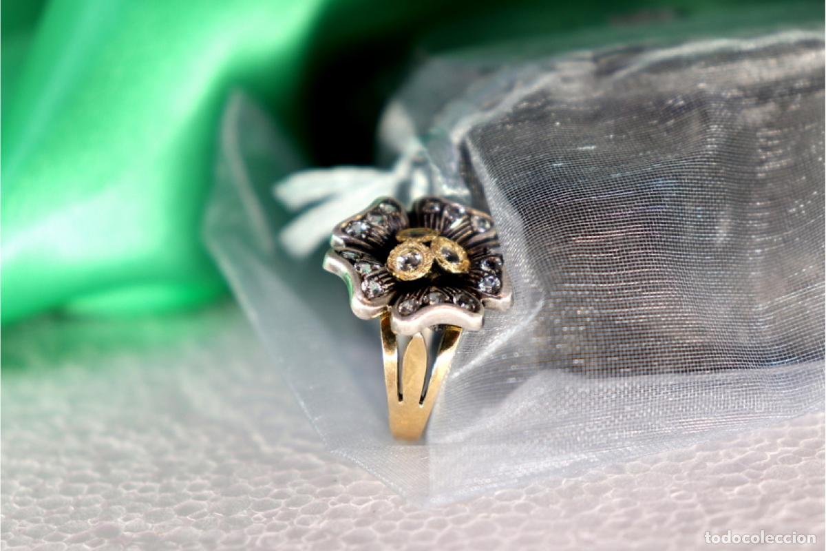 Joyeria: Anillo en oro y plata de 19,2K. - Foto 2