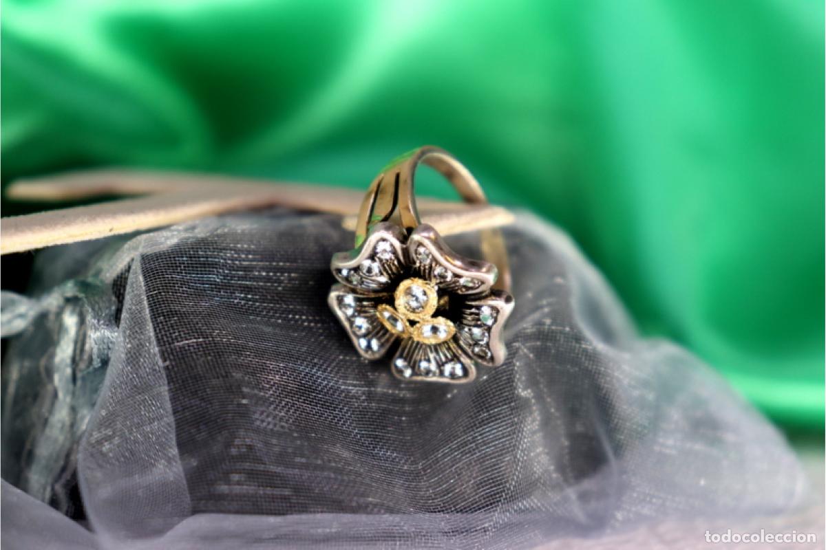 Joyeria: Anillo en oro y plata de 19,2K. - Foto 3