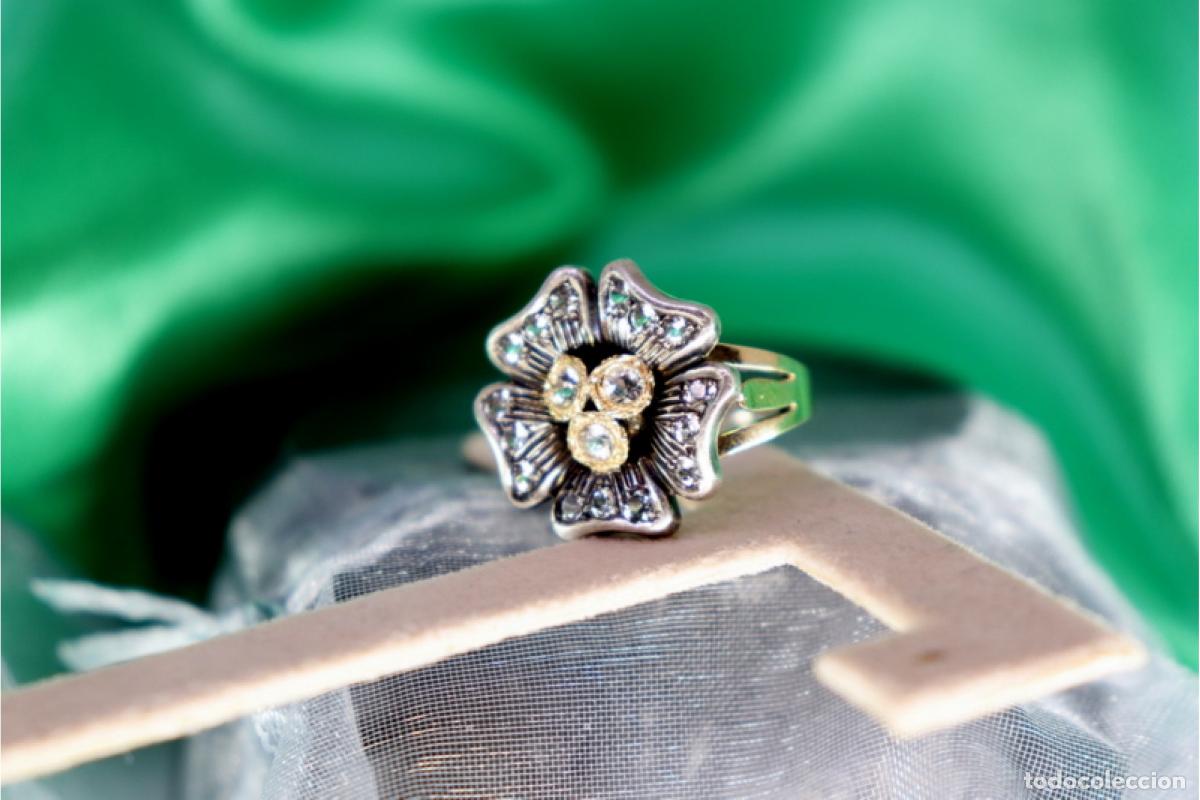 Joyeria: Anillo en oro y plata de 19,2K. - Foto 5