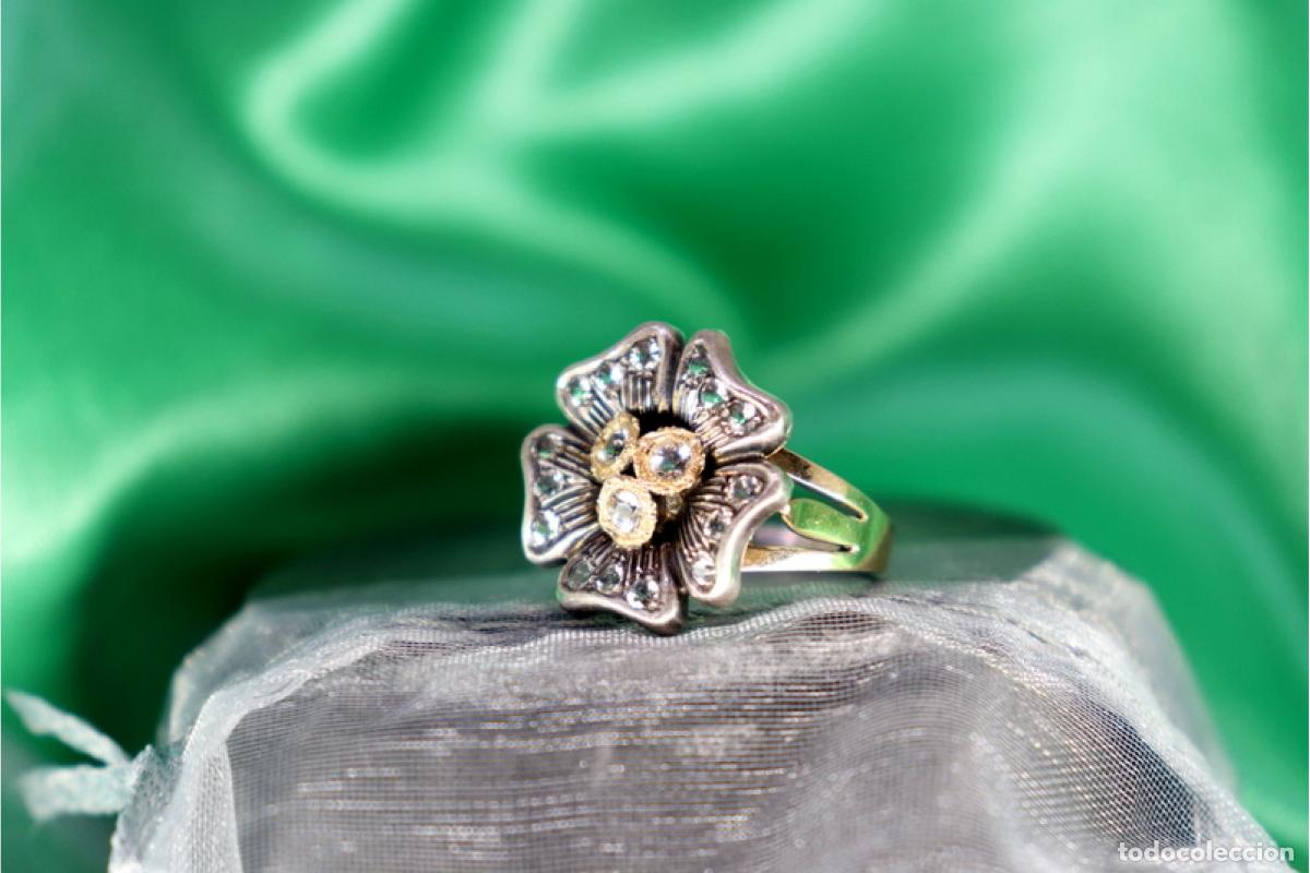 Joyeria: Anillo en oro y plata de 19,2K. - Foto 7