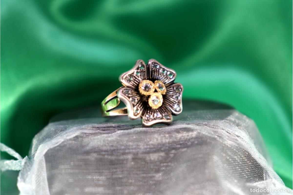 Joyeria: Anillo en oro y plata de 19,2K. - Foto 8