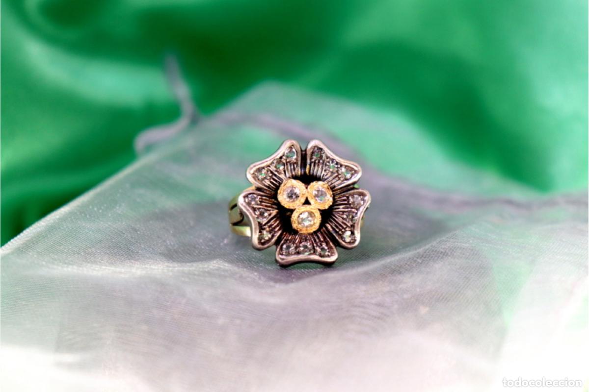 Joyeria: Anillo en oro y plata de 19,2K. - Foto 9