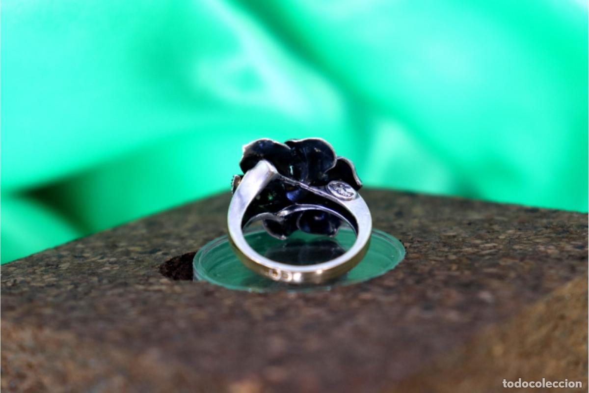 Joyeria: Anillo en oro y plata de 19,2K. - Foto 4