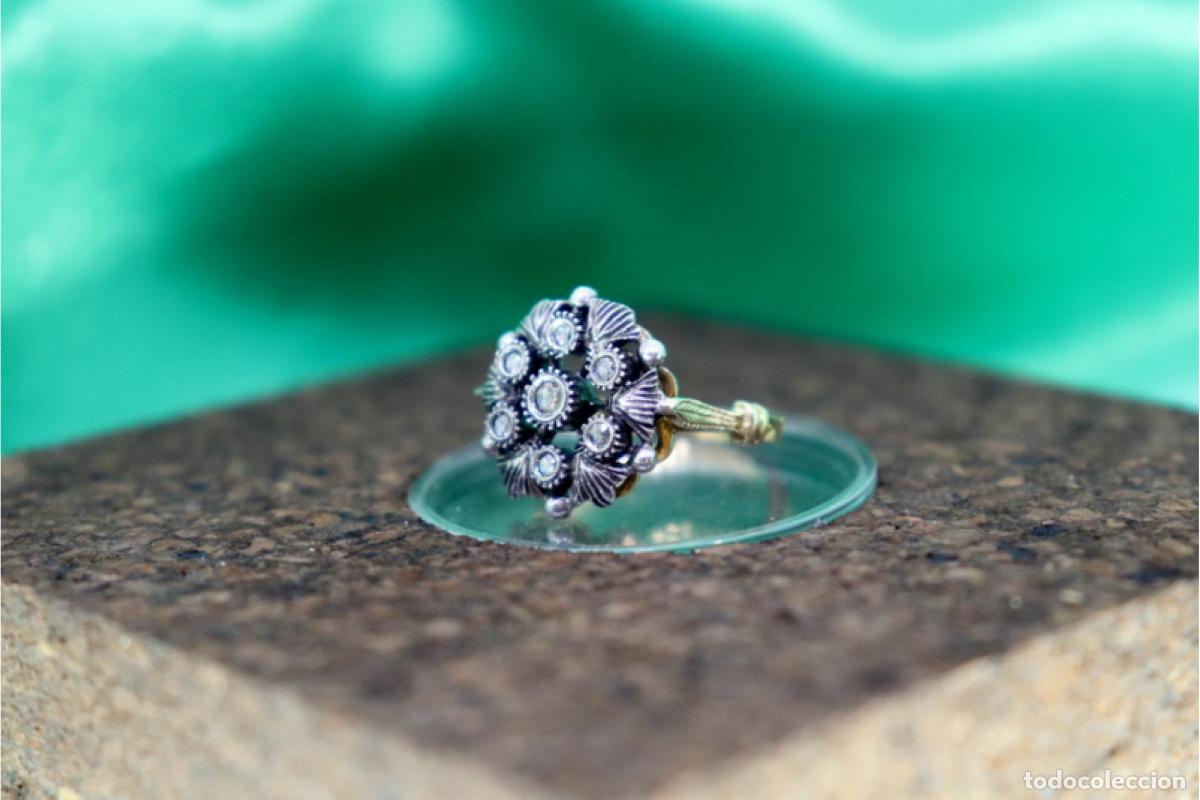Joyeria: Anillo en oro y plata de 19,2K. - Foto 8