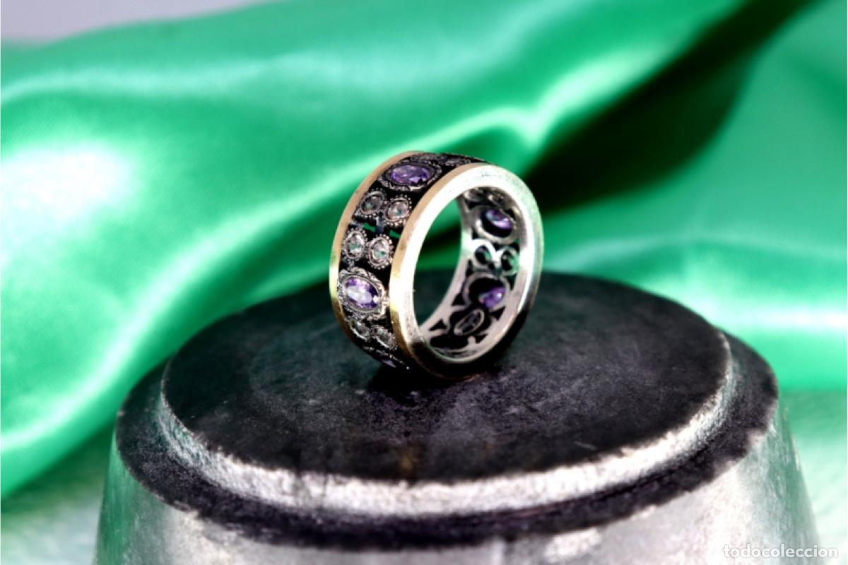Joyeria: Anillo en oro y plata de 19,2K. - Foto 2