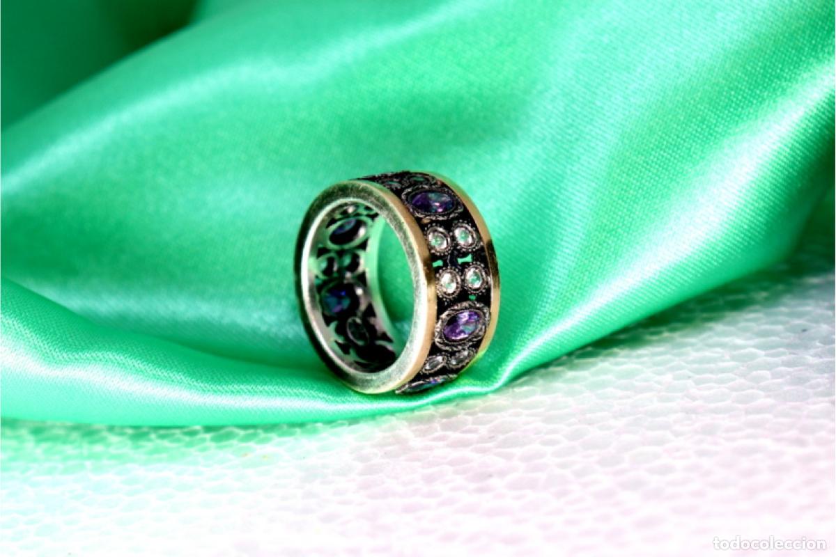 Joyeria: Anillo en oro y plata de 19,2K. - Foto 4