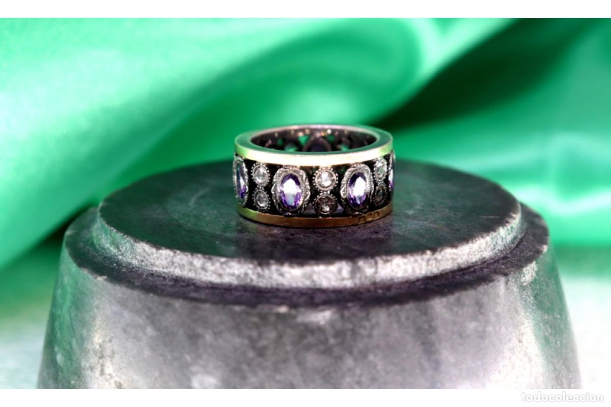 Joyeria: Anillo en oro y plata de 19,2K. - Foto 5