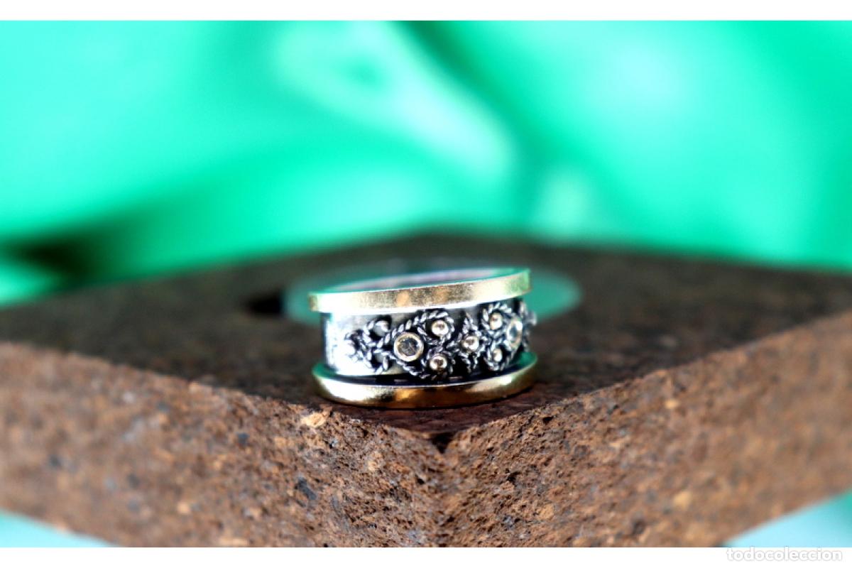 Joyeria: Anillo en oro y plata de 19,2K. - Foto 5