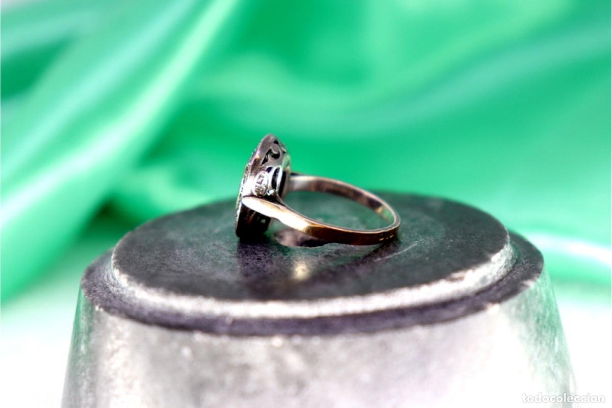 Joyeria: Anillo de oro y plata de 19,2K con amatista. - Foto 7