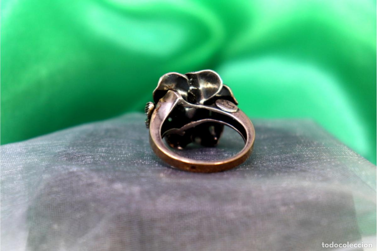 Joyeria: Anillo de oro y plata de 19,2K con perla. - Foto 3
