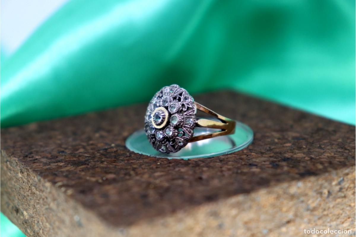 Joyeria: Anillo en oro y plata de 19,2K. - Foto 2