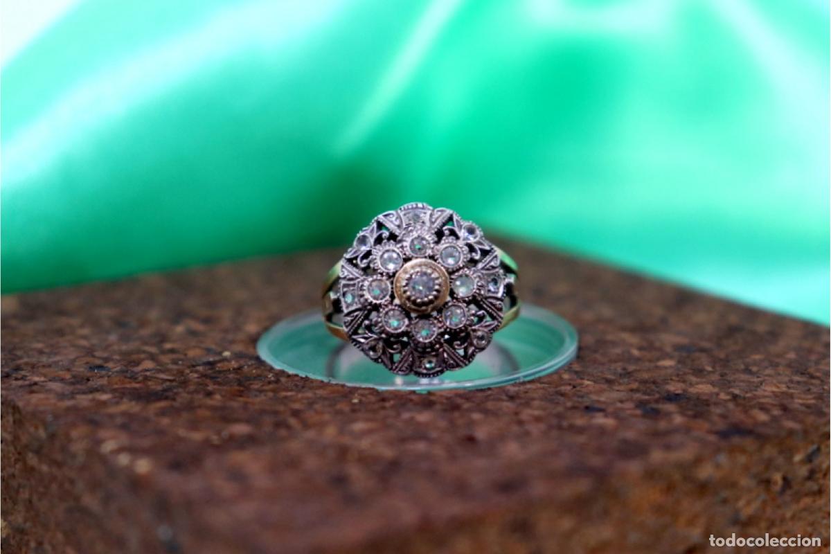 Joyeria: Anillo en oro y plata de 19,2K. - Foto 4