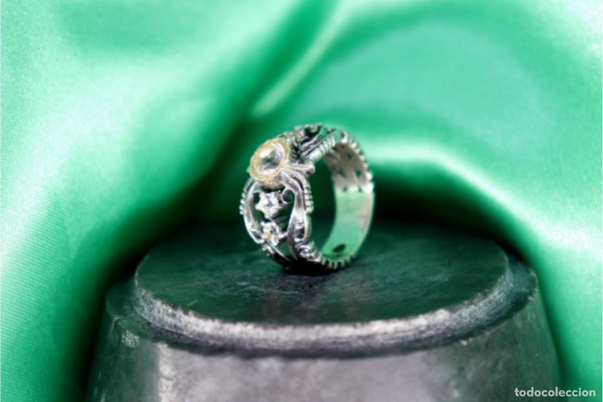 Joyeria: Anillo en oro y plata de 19,2K. - Foto 3