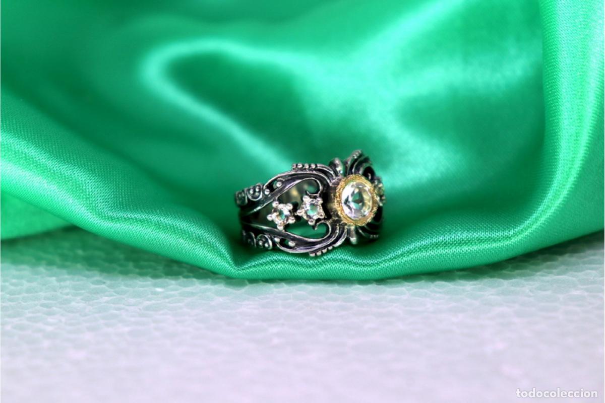 Joyeria: Anillo en oro y plata de 19,2K. - Foto 4