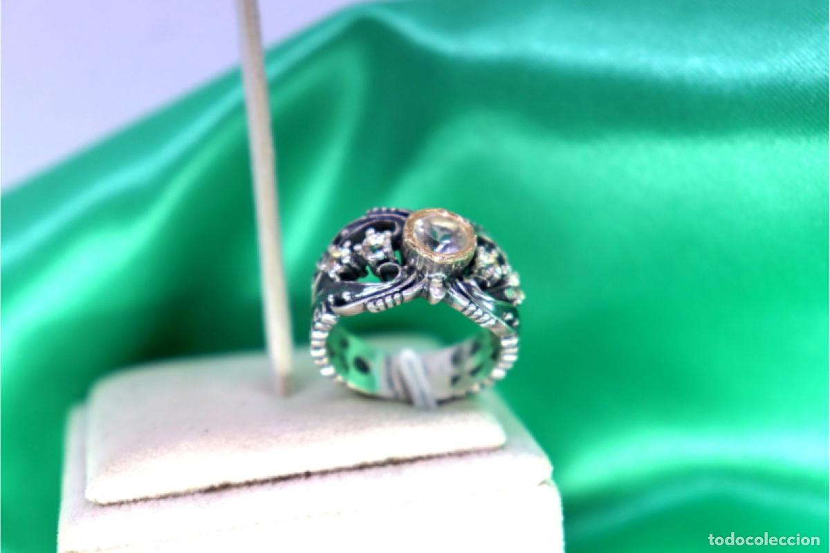 Joyeria: Anillo en oro y plata de 19,2K. - Foto 5