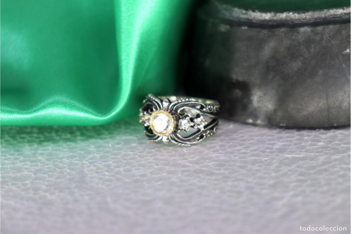 Joyeria: Anillo en oro y plata de 19,2K. - Foto 8