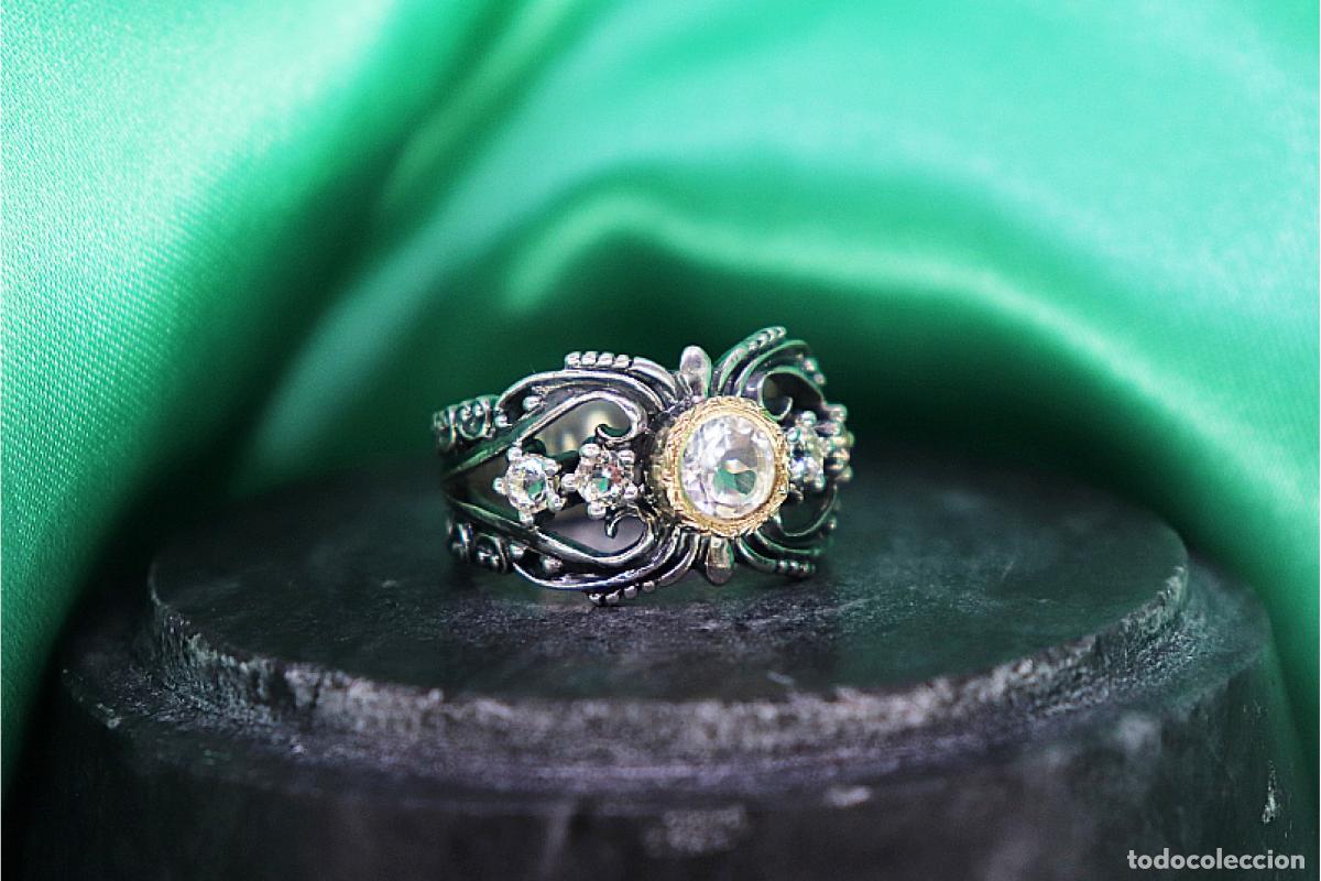 Joyeria: Anillo en oro y plata de 19,2K. - Foto 1