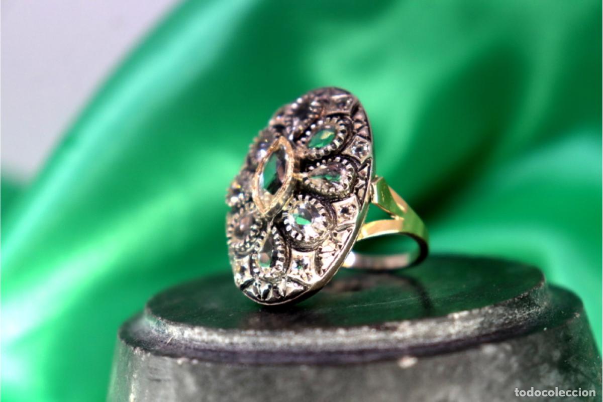 Joyeria: Anillo en oro y plata de 19,2K. - Foto 2