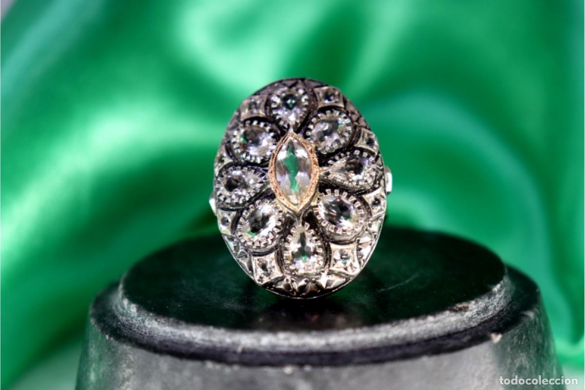 Joyeria: Anillo en oro y plata de 19,2K. - Foto 4