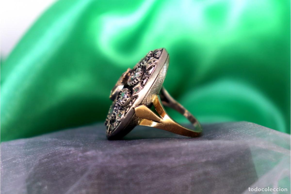 Joyeria: Anillo en oro y plata de 19,2K. - Foto 6