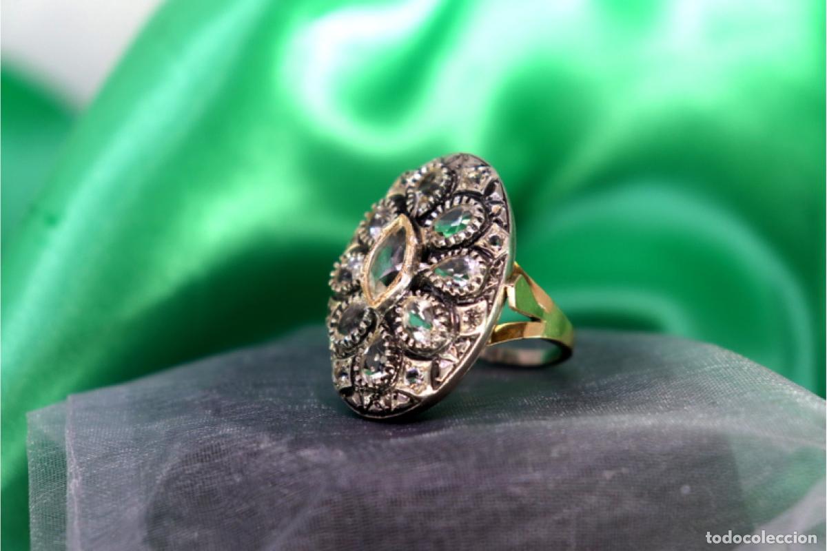Joyeria: Anillo en oro y plata de 19,2K. - Foto 8