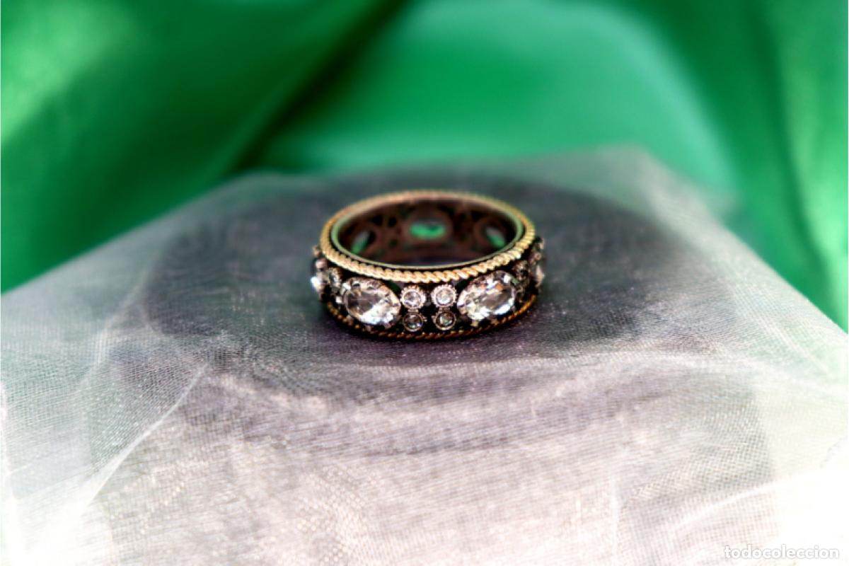 Joyeria: Anillo en oro y plata de 19,2K. - Foto 2