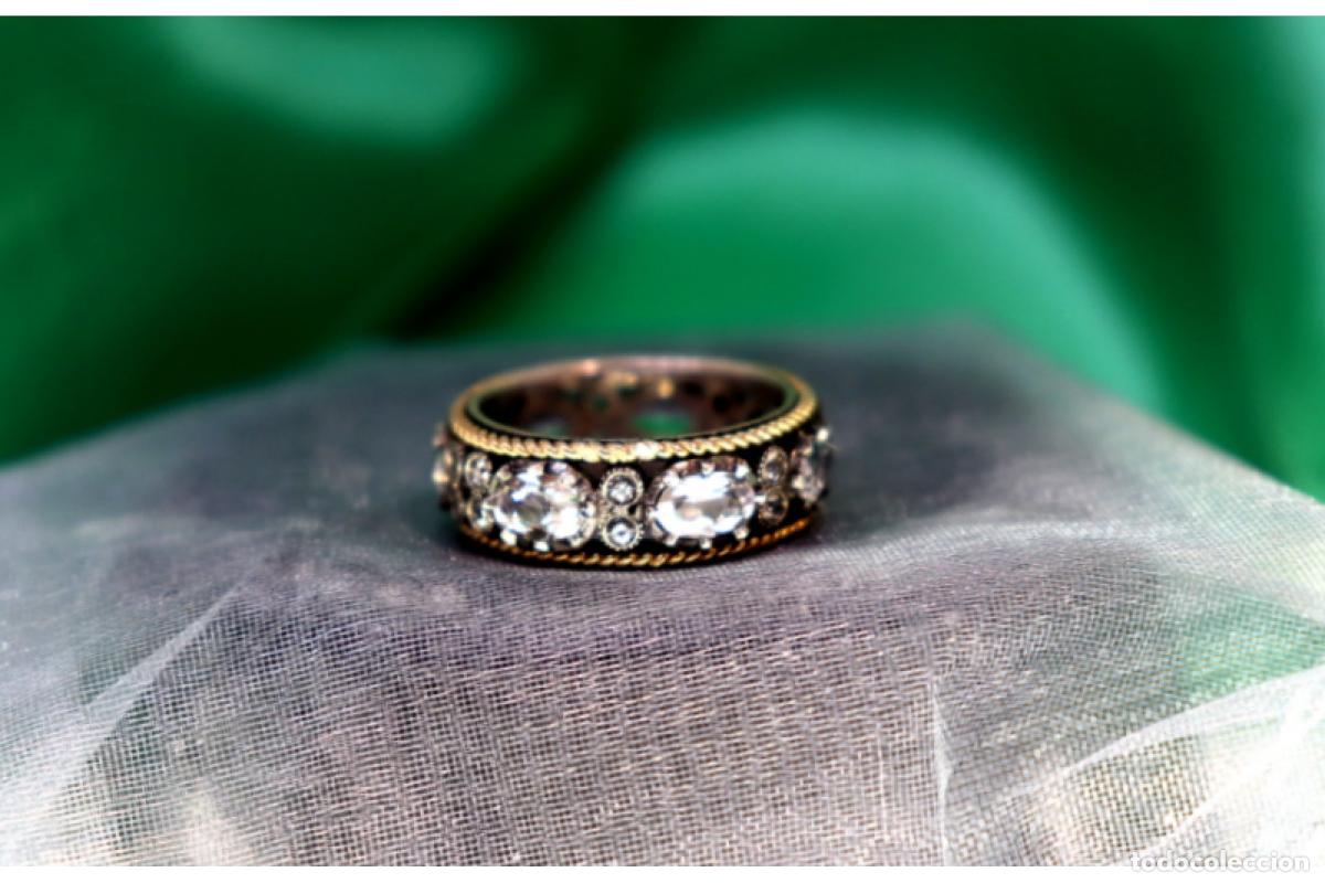 Joyeria: Anillo en oro y plata de 19,2K. - Foto 3
