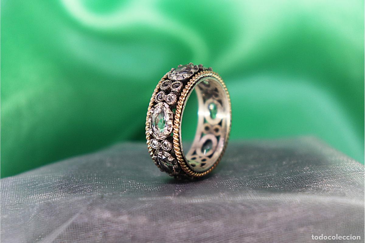 Joyeria: Anillo en oro y plata de 19,2K. - Foto 1