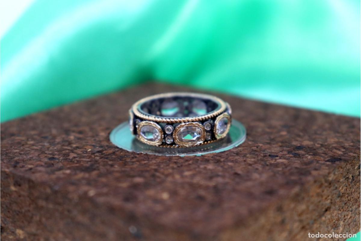 Joyeria: Anillo en oro y plata de 19,2K. - Foto 2