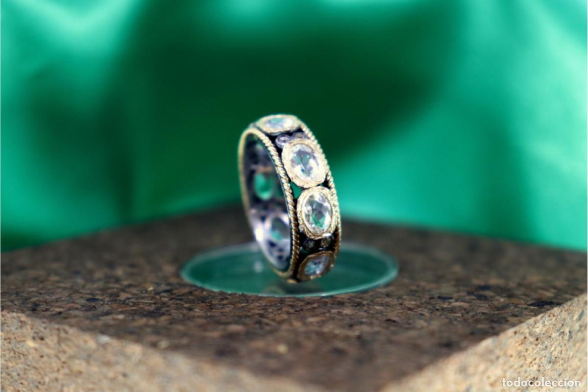 Joyeria: Anillo en oro y plata de 19,2K. - Foto 3