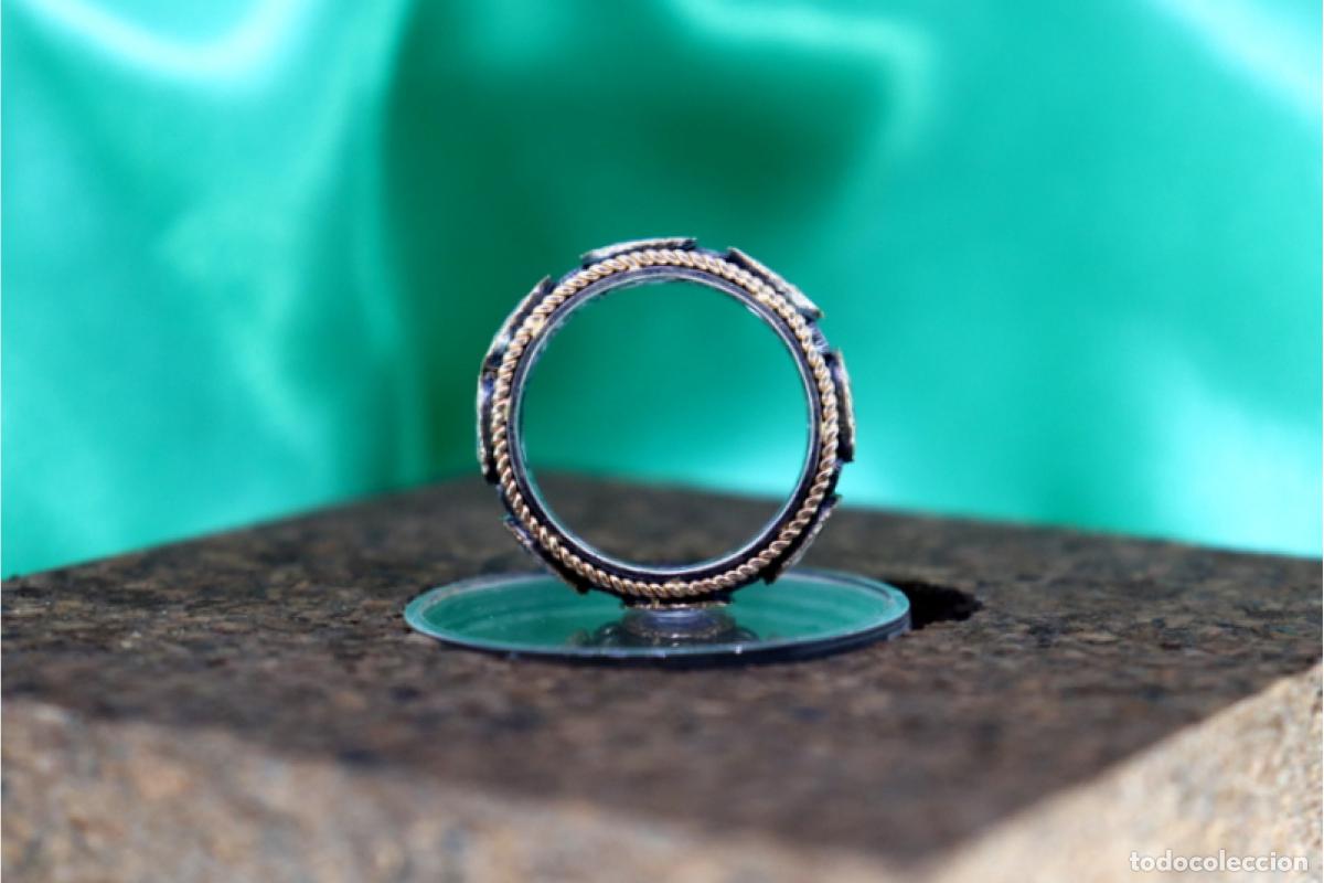 Joyeria: Anillo en oro y plata de 19,2K. - Foto 5