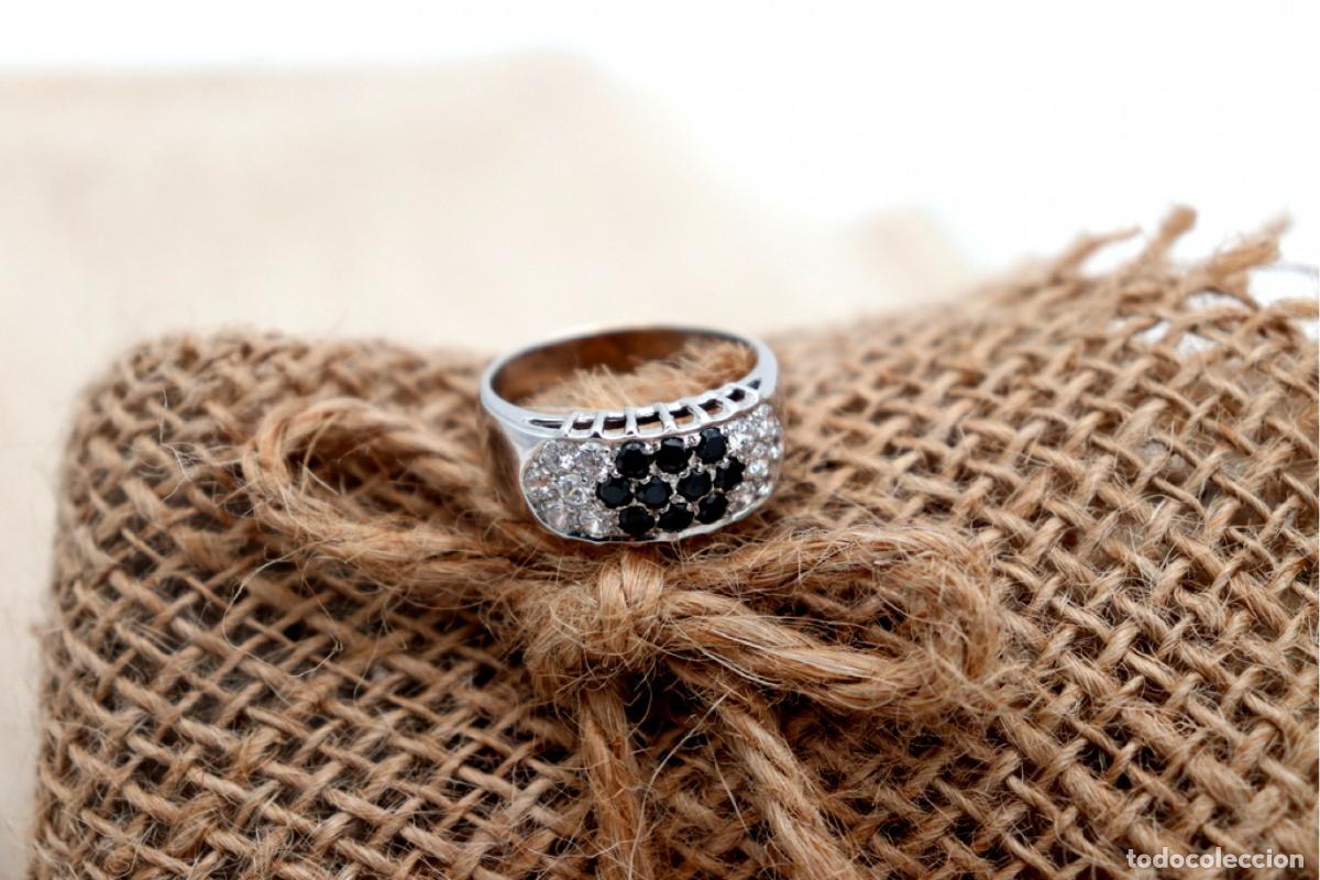 Joyeria: Anillo de oro blanco de 19,2K con cuarzo. - Foto 4