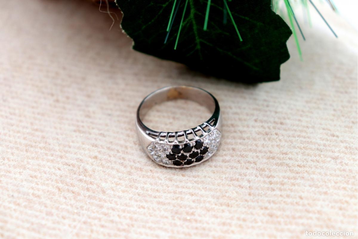 Joyeria: Anillo de oro blanco de 19,2K con cuarzo. - Foto 5
