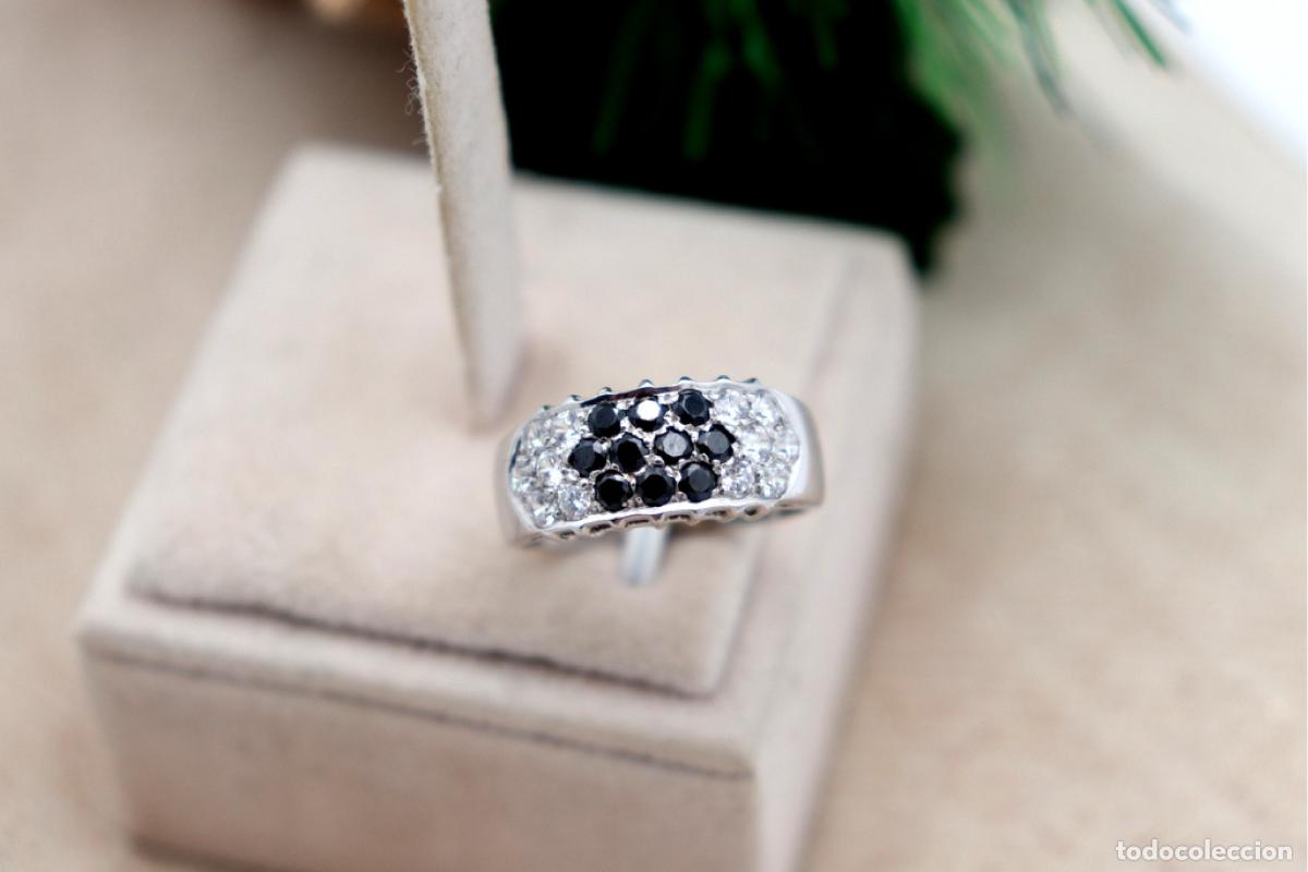 Joyeria: Anillo de oro blanco de 19,2K con cuarzo. - Foto 6
