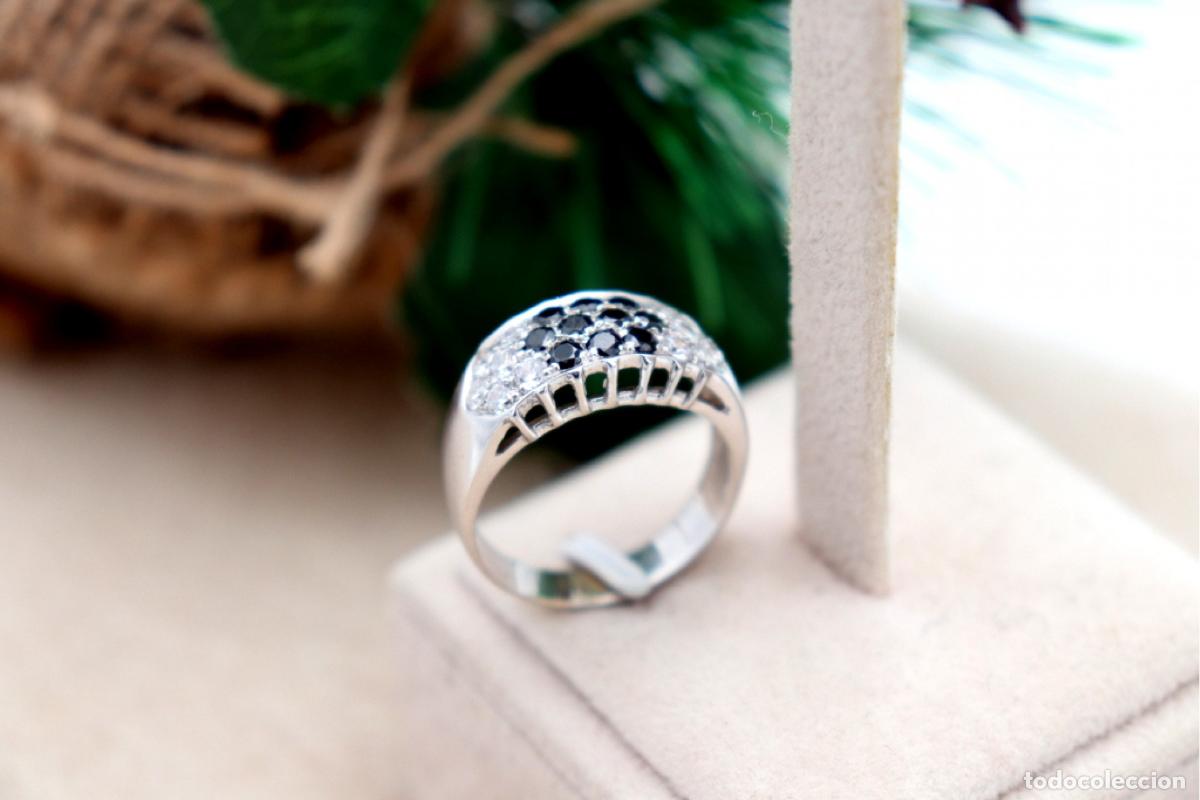Joyeria: Anillo de oro blanco de 19,2K con cuarzo. - Foto 7