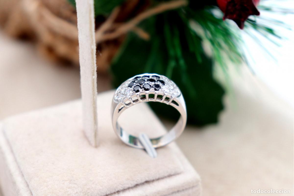 Joyeria: Anillo de oro blanco de 19,2K con cuarzo. - Foto 1