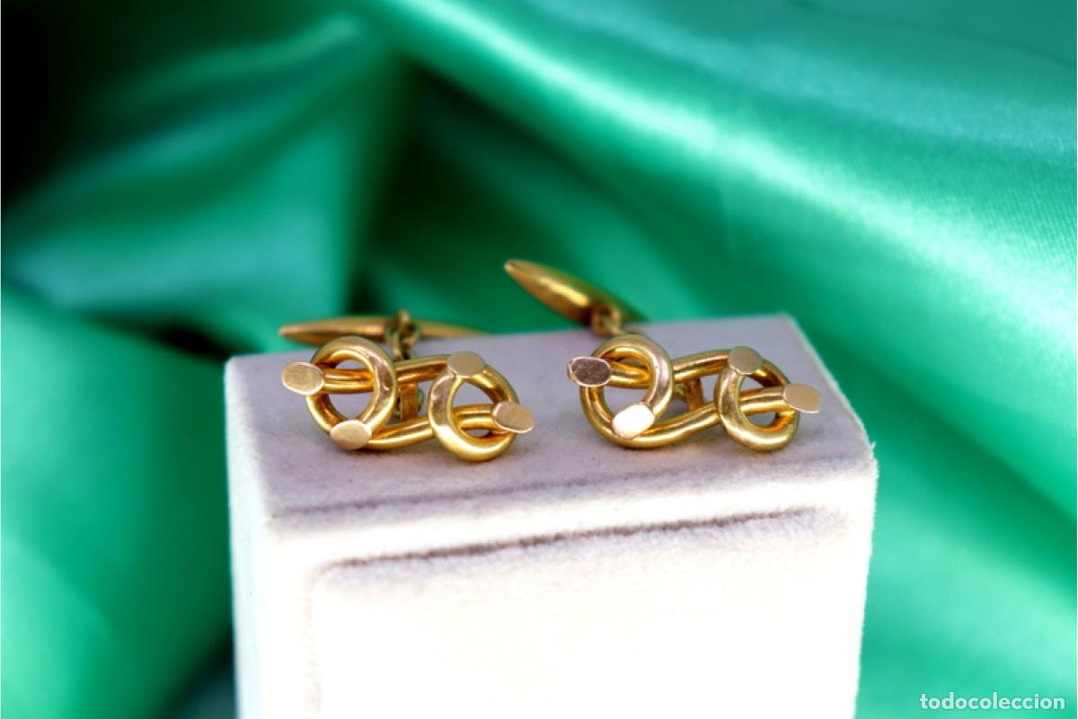 Joyeria: Gemelos de oro de 19,2 quilates - Foto 2