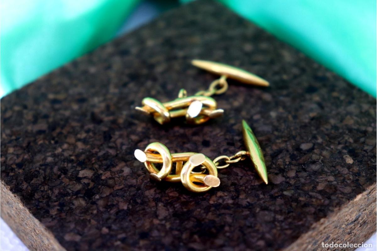 Joyeria: Gemelos de oro de 19,2 quilates - Foto 4