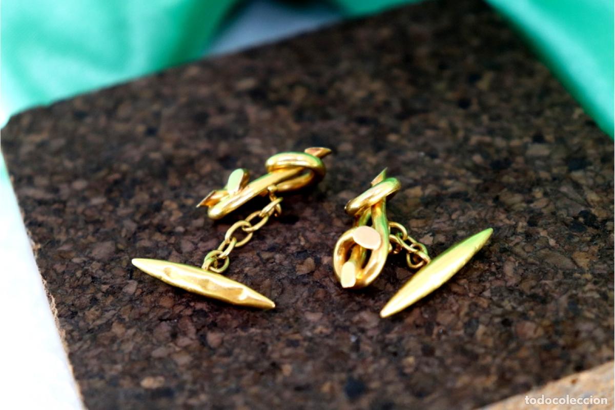 Joyeria: Gemelos de oro de 19,2 quilates - Foto 5