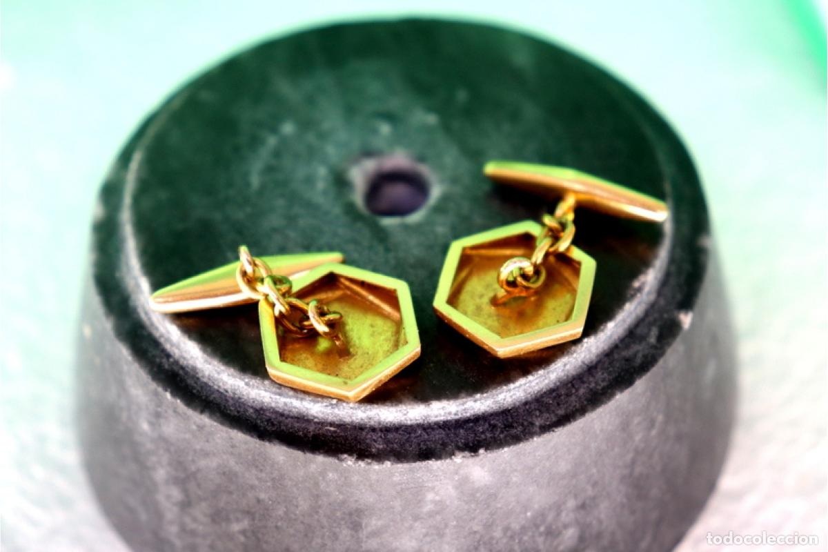 Joyeria: Gemelos de oro de 19,2 quilates - Foto 5