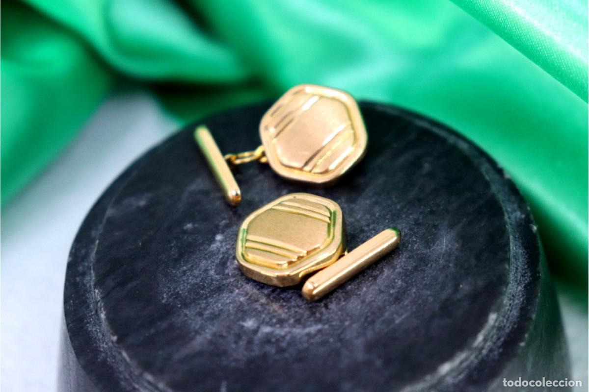 Joyeria: Gemelos de oro de 19,2 quilates - Foto 2