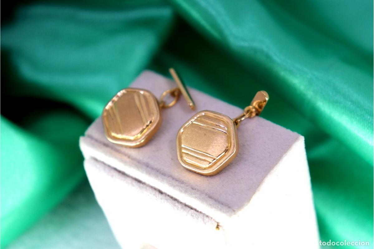 Joyeria: Gemelos de oro de 19,2 quilates - Foto 6