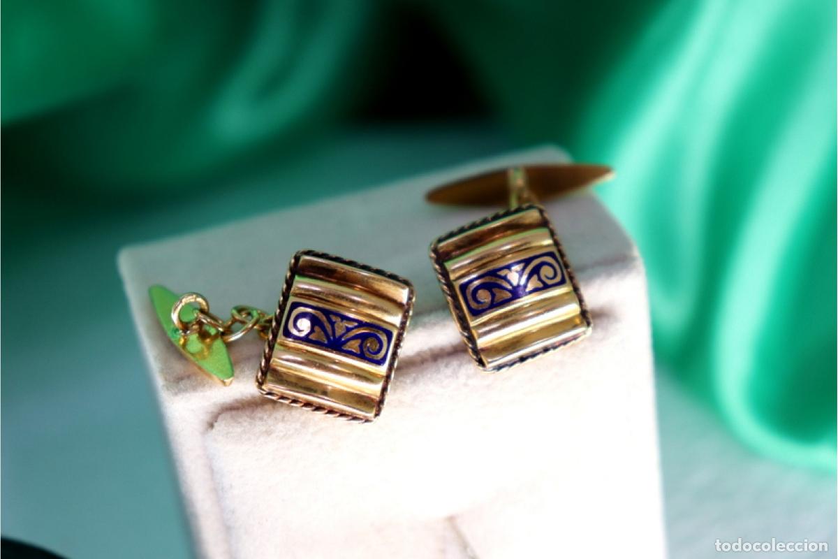 Joyeria: Gemelos de oro de 19,2 quilates - Foto 4