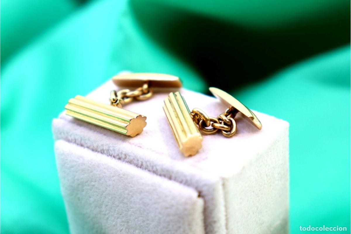 Joyeria: Gemelos de oro de 19,2 quilates - Foto 2