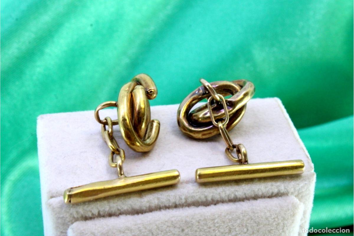 Joyeria: Gemelos de oro de 19,2 quilates - Foto 2