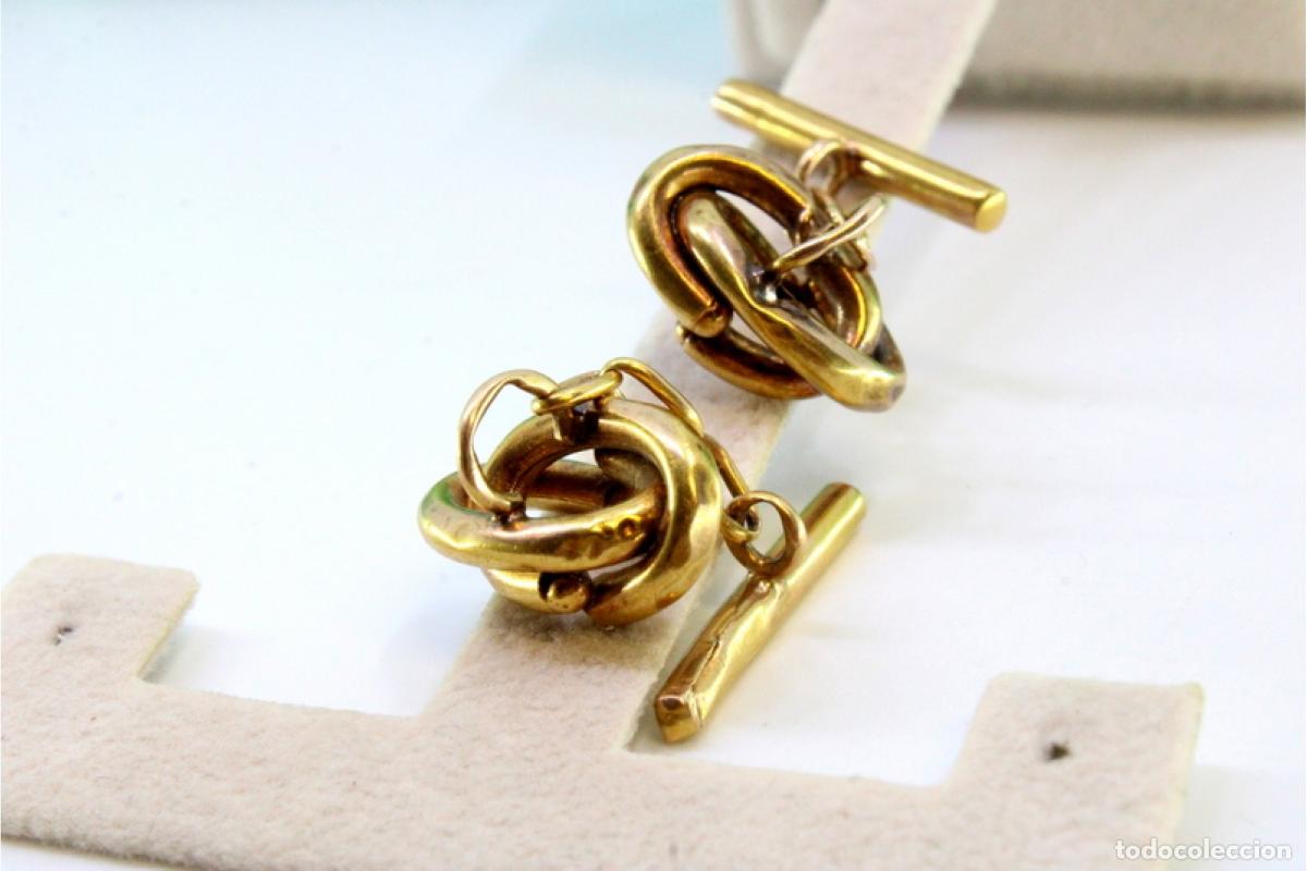 Joyeria: Gemelos de oro de 19,2 quilates - Foto 4